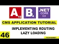 Implementing Routing and Lazy Loading Routes in Angular Application ANGULAR 10 ASP NET CORE 3 0