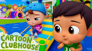 First Day At School Nerves! 🏫 | Little Angel | Kids Cartoons & Nursery Rhymes | Moonbug Kids