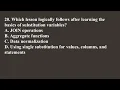 Introduction to Substitution Variables in SQL Q2 Oracle L21 P3 SMILE ROAD