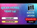 Locks hotel vent 4 Crossword Clue Minute Cryptic