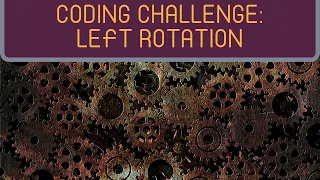 HackerRank Left Rotation JavaScript