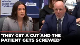 AOC Exposes Growing CVS Monopoly In Healthcare Sector Grills CEO David Joyner US News