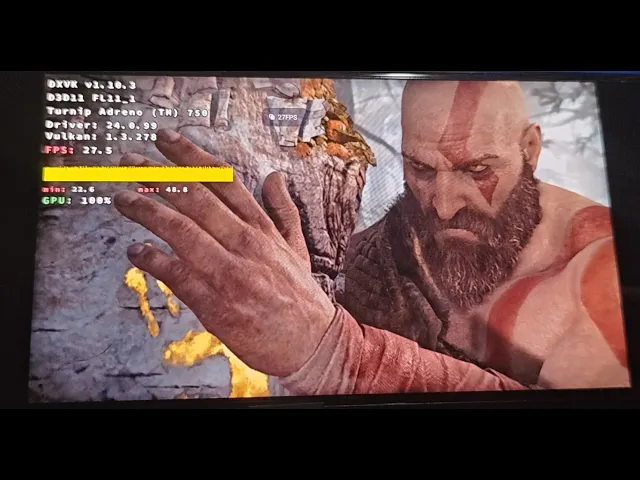 Test Red Magic 9 Pro: God of War 2018 //Winlator 7.1.3x Cmod GLIBC v11fix1 (Snap 8 Gen 3) 30 Fps