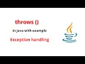 throws keyword in java throws exception in java example malayalam Code eureka