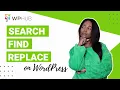 How to Search Find Replace and Bulk Edit in WordPress Regex Better Search Replace WP Hub