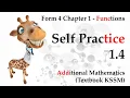 KSSM Form 4 Add Maths Chapter 1 - Functions Self Practice 1 4