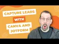 How to EMBED a Form on a Canva Landing Page Using Jotform