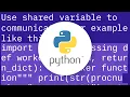 How can I recover the return value of a function passed to multiprocessing Process