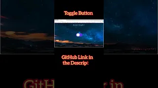 Create a Day and Night Toggle Button Without CSS and JS
