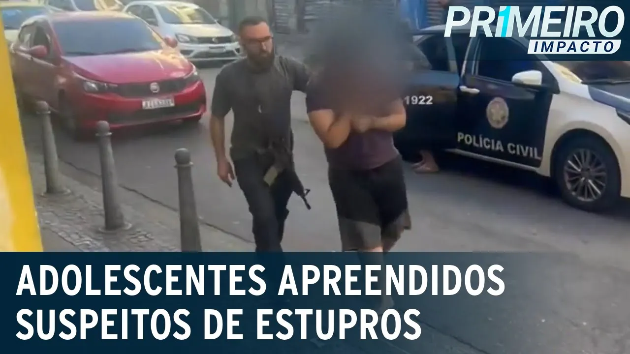 RJ: polícia apreende adolescentes suspeitos de estupros envolvendo app | Primeiro Impacto (27/06/23)