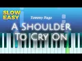 Download Lagu Tommy Page - A Shoulder To Cry On - SLOW EASY Piano TUTORIAL by Piano Fun Play