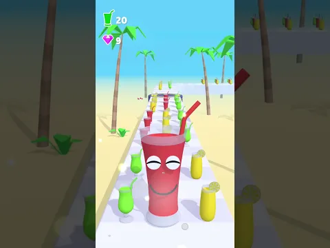 Juice Run Lvl.142 - Growing Bigger With Every Bottle πΉπ₯ #shorts #games #juicerun #gameshorts