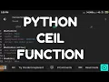 Python Math Ceil Module Tutorial For Beginners