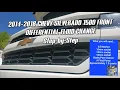 2014-2018 Chevy Silverado 1500 Front Differential fluid change