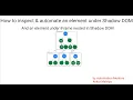 How to interact elements present under ShadowRoot Shadow DOM iFrame under ShadowDOM