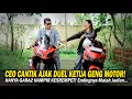 CEO CANTIK AJAK DUEL KETUA GENG MOTOR HANYA GARA2 HAMPIR KESREMPET! Endingnya Malah Jadian,,,