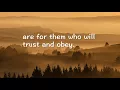 Download Lagu Trust and Obey (Hymns with Lyrics)