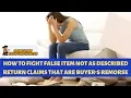 How to Fight False Item Return Claims on Ebay that are Really Buyer s Remorse