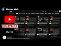 Flutter Web YouTube Clone Flutter UI - Speed Code