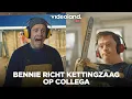 Lagu Bennie laat collega flink schrikken met een kettingzaag op zijn eerste werkdag | Bennie