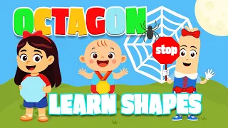 Octagon shape Learn with Remi Mimi and Leo Educational s for Toddlers Preschoolers