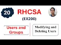 Advanced User Management with usermod and userdel RHCSA Complete Course