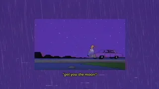 kina get you the moon feat snow with rain slowed and reverb 