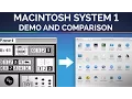 Macintosh System 1 1984 - Demo and Comparison