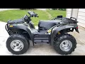 Can-Am John Deere Buck Bombardier Traxter XT History lesson walk-around and cold start
