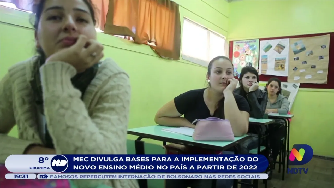 MEC divulga bases para a implementação do novo ensino médio no país a partir de 2022