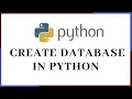 Python Tutorial How to create database in Python
