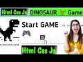 Bot Plays Google Chrome Dinosaur Game for 1 Million Score HTML CSS JavaScript Code