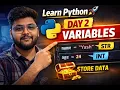 Learn Python from Zero Day 2 - Variables Explained Simply