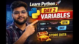 Learn Python from Zero Day 2 - Variables Explained Simply