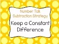 Keep a Constant Difference Subtraction Strategy