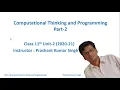 Computational Thinking Programming Part-2