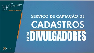 Cadastros para DIVULGADORES
