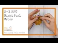 2-1 RPC aka Right Purl Cross Cable