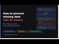 How to Prevent Missing Data With Referential Integrity Checks