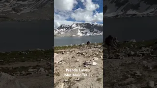 Wanda Lake on the John Muir Trail. Beautiful sunsets here. #hiking #hike #backpacking #jmt
