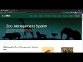 Zoo Management System Project in PHP MySQL with Source Code - CodeAstro