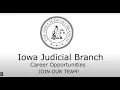 Career in Iowa Judicial Branch