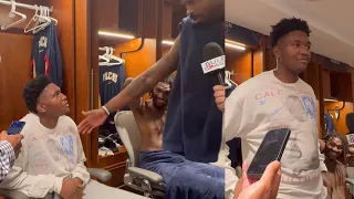 DeAndre Jordan Made Rookie Derik Queen Stand Up For Interview After Impressive Game 