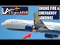 Download Lagu ENGINE FIRE and EMERGENCY LANDING at LAX!