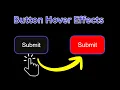 Amazing CSS Button Hover Animation Red Background Fill Effect HTML CSS Tutorial