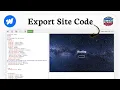 How to export site code in Webflow for free