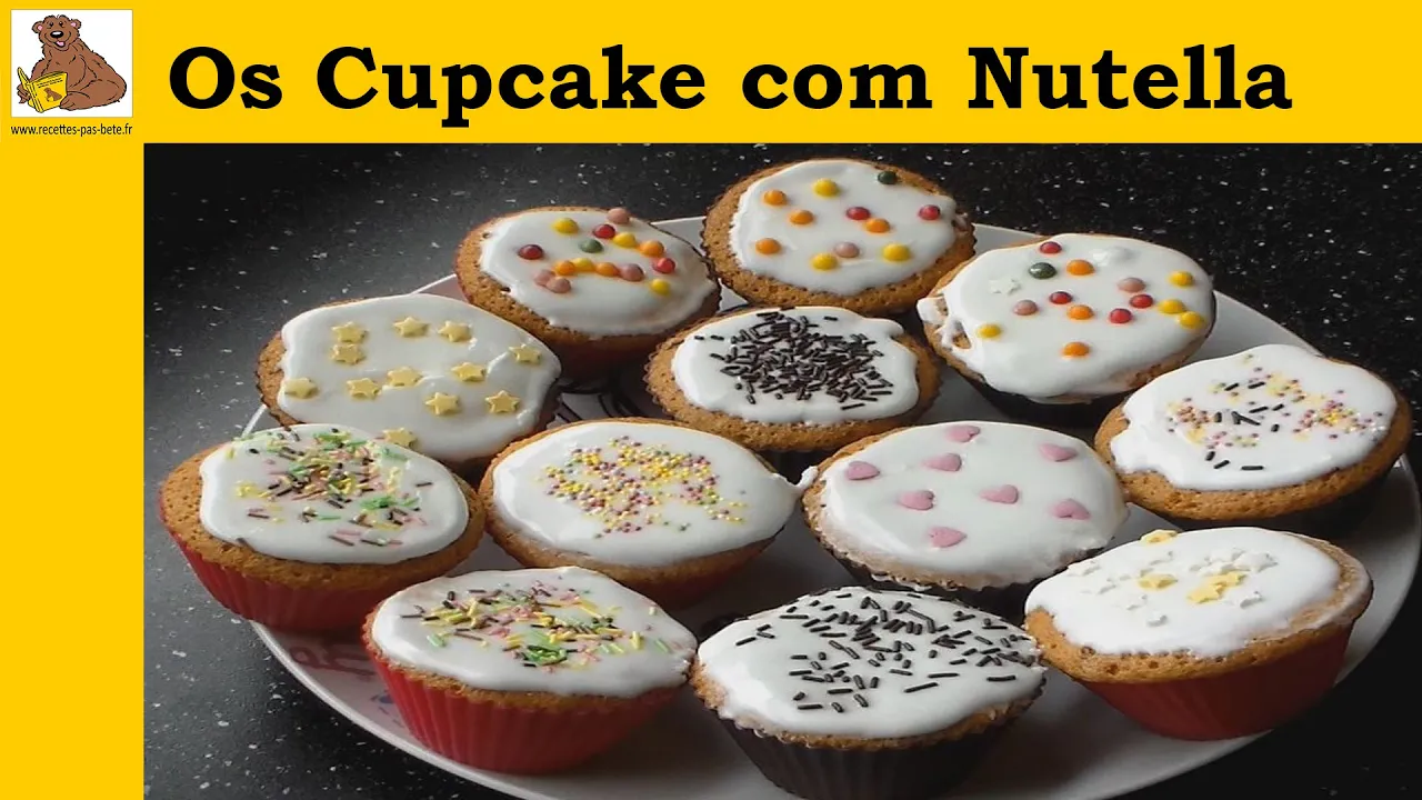 RECEITA OS CUPCAKE COM NUTELLA (FÁCIL É RAPIDA)