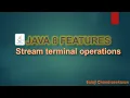 Java Streams API - Stream terminal operations tutorial