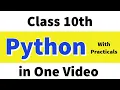 Python Class 10th CBSE Computer Applications in one