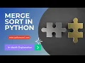 Merge Sort Algorithm in Python With Program